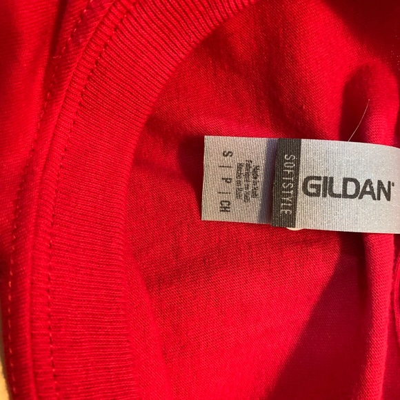 Chiefs Red Long Sleeve Shirt with KC logo over Animal Print - Picture 3 of 4